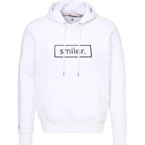 smiler. Sweatshirt 'Happy'  zwart / wit