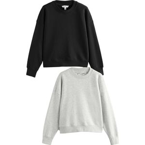 Next Sweatshirt  grijs / zwart