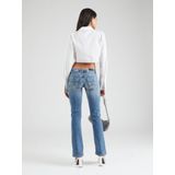 Jeans - Valerie - Effen - Denim - Heavy Washed - Lang/maxi - Regular Fit - Low Waist