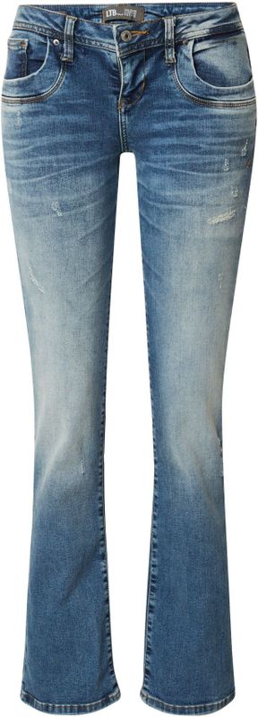 Jeans - Valerie - Effen - Denim - Heavy Washed - Lang/maxi - Regular Fit - Low Waist