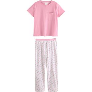 Next Pyjama  marine / rosa / wit