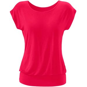Lascana - Lang Shirt - Magenta - Zachte Viscose-Stretch