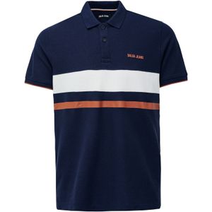 Salsa Jeans Shirt  navy / oranje / wit