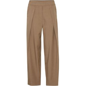 b.young Bandplooibroek 'Midde'  bruin gemêleerd