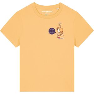 Watapparel Shirt ' Funny Cat '  lichtgeel / gemengde kleuren