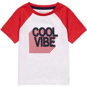 MINOTI Shirt  rood / zwart / wit