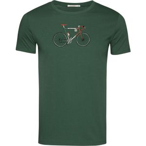 GREENBOMB Shirt 'Bike Enzo'  donkergroen / gemengde kleuren