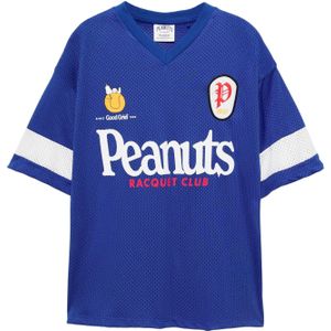 Pull&Bear Shirt  kobaltblauw / geel / lichtrood / wit