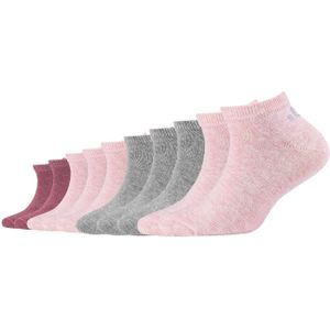s.Oliver - Sneakersokken Essentials - Grijs/Roze Mêlee - Set van 10 Paar