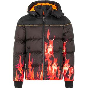 CIPO & BAXX Winterjas  geel / vuurrood / zwart