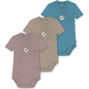 normani Rompertje/body 'Tihoi'  blauw / bruin / gemengde kleuren