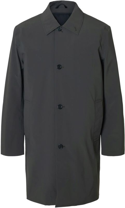 Met Enkele Knopenrij - Lange Jas - Waterproof - Windproof - Ademend