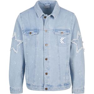 Karl Kani Tussenjas  lichtblauw / wit