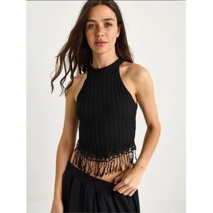 Bianco Lucci Gebreide top  zwart