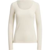 Lauren Ralph Lauren - CHITRA - T-shirt - Crème - Slanke Pasvorm - Lange Mouw