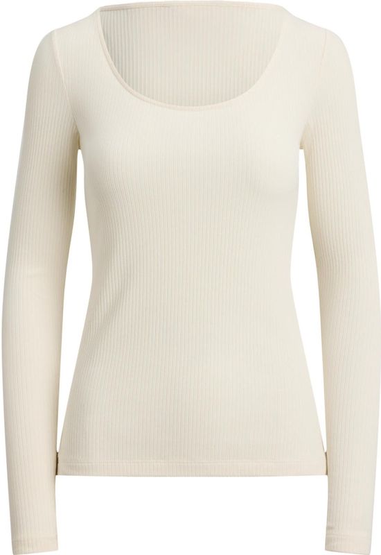 Lauren Ralph Lauren - CHITRA - T-shirt - Crème - Slanke Pasvorm - Lange Mouw
