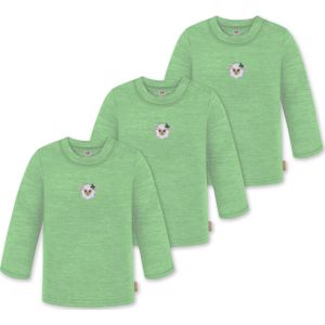 normani Shirt 'Taupo'  beige / lichtgroen / wit