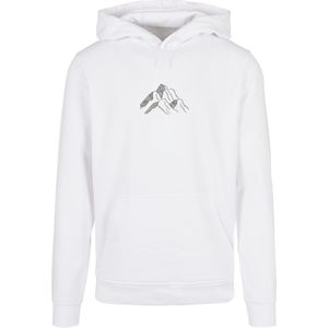 F4NT4STIC Sweatshirt 'Mountain Berge Urlaub Winter Schnee Ski'  grijs / wit