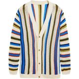 Desigual - Cardigan - Multicolor - Gebreide Trui - Met Knoopsluiting