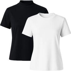 C&City Shirt  zwart / wit