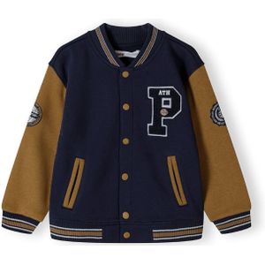 MINOTI Tussenjas  donkerblauw / bruin / wit