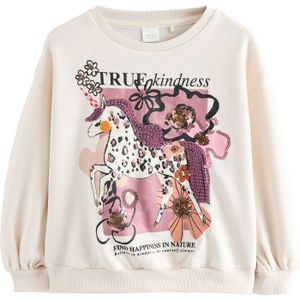 Next Sweatshirt  oranje / rosa / zwart / wit