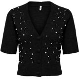 Onlrene - Vest - V-Hals - Korte Mouwen - Parel Versiering - Regular Fit