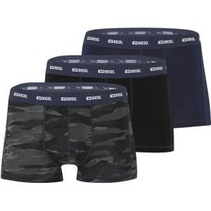 Diesel Boxershort Damien 3-pack blauw-zwart