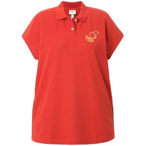 Ulla Popken Shirt  oranje / roestrood / wit