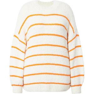 Studio Untold Trui  oranje / offwhite