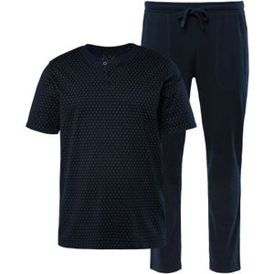 JP1880 Pyjama lang  donkerblauw