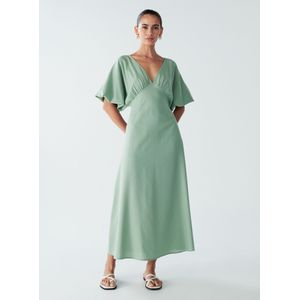 St MRLO Jurk 'Palm'  pastelgroen