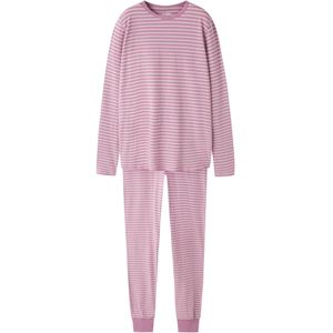 TWO SOON Nachtkledij  mauve / wit