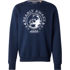 BLEND Sweatshirt 'BHIANTO'  nachtblauw / wit