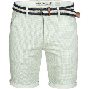 INDICODE JEANS Broek 'Bourchier'  pastelgroen / natuurwit