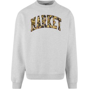 MARKET Sweatshirt 'Duck'  grijs gemêleerd / kaki / olijfgroen / zwart