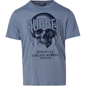 KOROSHI Shirt  indigo / zwart