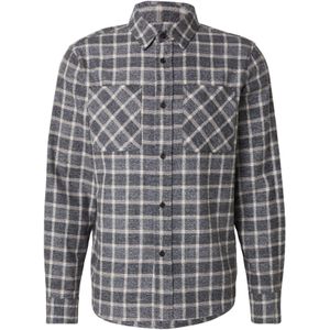 DAN FOX APPAREL Overhemd 'Daniel'  grijs / rood / wit