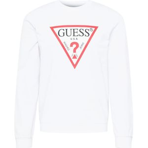 GUESS Sweatshirt 'Audley'  rood / zwart / wit