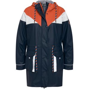 Ulla Popken Functionele jas  marine / oranjerood / wit
