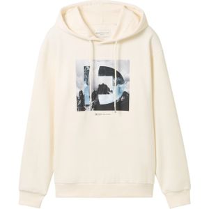 TOM TAILOR DENIM Sweatshirt  blauw / grijs / zwart / offwhite