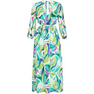 IZIA Jurk 'Fashion Look'  aqua / appel / orchidee / wit