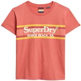 Superdry Shirt 'Venue'  geel / watermeloen rood / wit