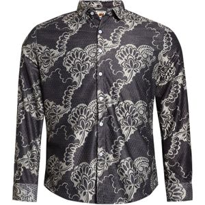 Campus Sutra Overhemd ' Paislee '  beige / zwart