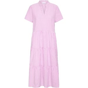 SAINT TROPEZ Jurk 'Elmiko'  lichtroze / wit