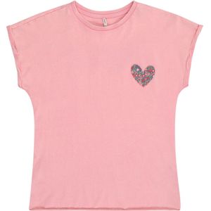 ONLY GIRLS Shirt  olijfgroen / rosa / oudroze / rood