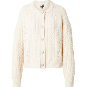 Tommy Jeans Gebreid vest  crème