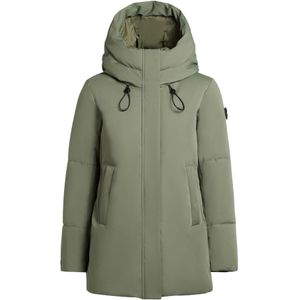 khujo Wintermantel 'Allap'  olijfgroen