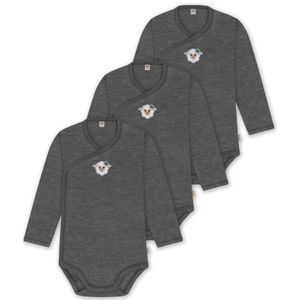 normani Rompertje/body  antraciet / gemengde kleuren