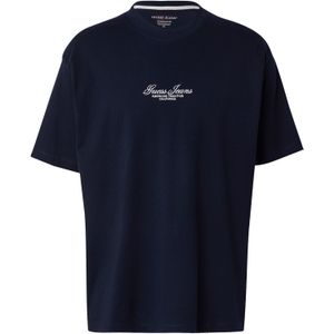 GUESS JEANS Shirt  donkerblauw / wit